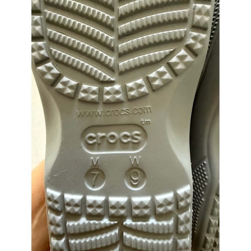 Crocs Baya II Slide Women 9 Men 7 Grey Sport Comfort Sandal 208215-007 - Picture 4 of 5